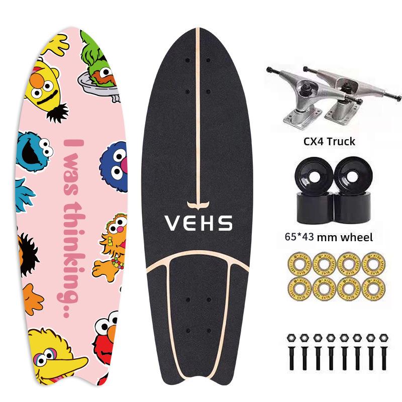 厂家直供陆地冲浪板燕尾板CX4桥专业刷街初学者模拟滑雪练习板