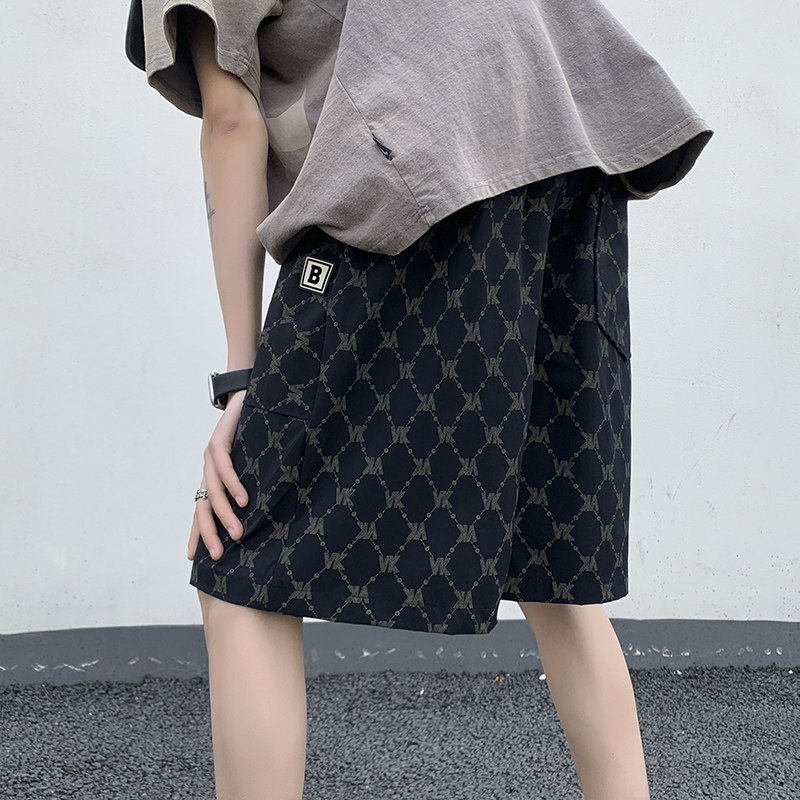 特大码300斤潮牌休闲短裤男士夏季速干薄款冰丝宽松阔腿五分中裤2,男装,短裤,淘宝优惠券,粉丝福利购,淘宝优惠卷