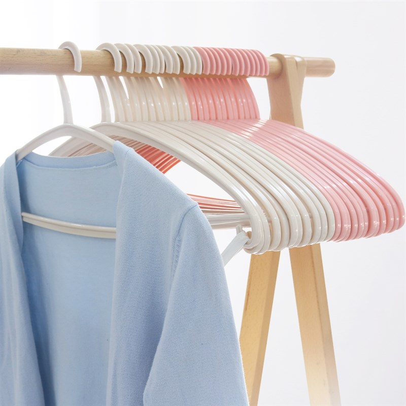 无痕衣架家用成人半圆弧形防肩角干湿两用衣撑大衣外套不起包40cm