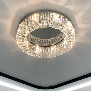 简约现代水晶吸顶灯客厅灯2021年新款 轻奢卧室灯主卧led北欧灯具