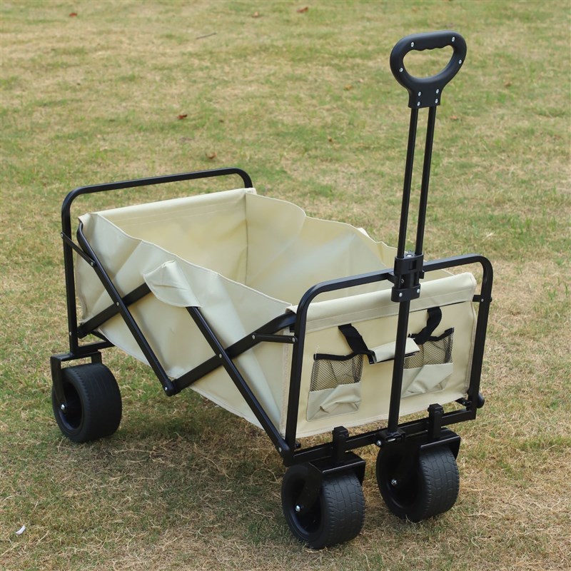 户外露营车小推车野营可折叠营地车买菜摆摊购物便携式拉杆推车