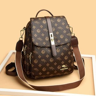 双肩包女真皮2025新款 头层牛皮背包百搭妈妈旅行包软皮大容量 时尚