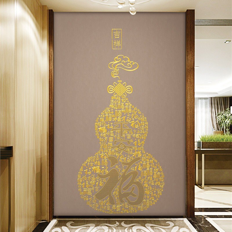 万福葫芦新中式现代装饰画展厅客厅入户玄关卧室床头书房过道壁画