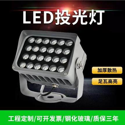LED投光灯户外防水照明灯洗墙灯室外工程园林绿化景观照树灯射灯