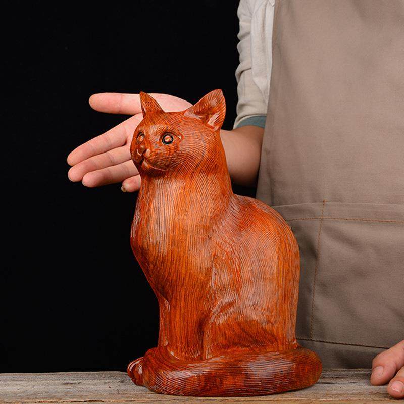 花梨木实木招财猫木雕开线猫实木家居客厅电视柜办公店铺招财摆件,农机/农具/农膜,其它农用工具,淘宝优惠券,粉丝福利购,淘宝优惠卷