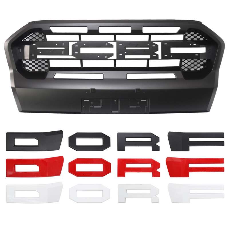 适用福特2019-2021 RANGER T8 MK3 WILDTRAK 改装猛禽中网水箱罩