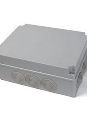 300*200*120mm带橡皮塞塑料防水分线盒 自带预留孔接线端子盒