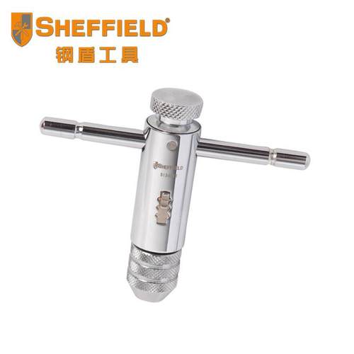 钢盾工具M3-M10/M5-M12T型棘轮丝锥绞手板牙铰手丝攻扳手丝锥绞手