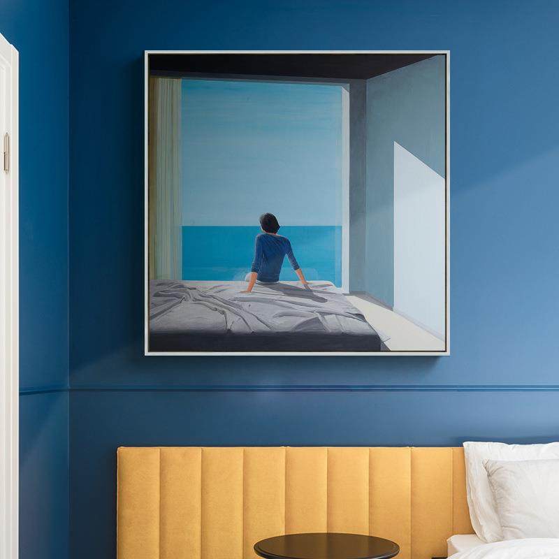 Darek grabus 海与孤独北欧现代装饰画客厅卧室挂画简约餐厅壁画