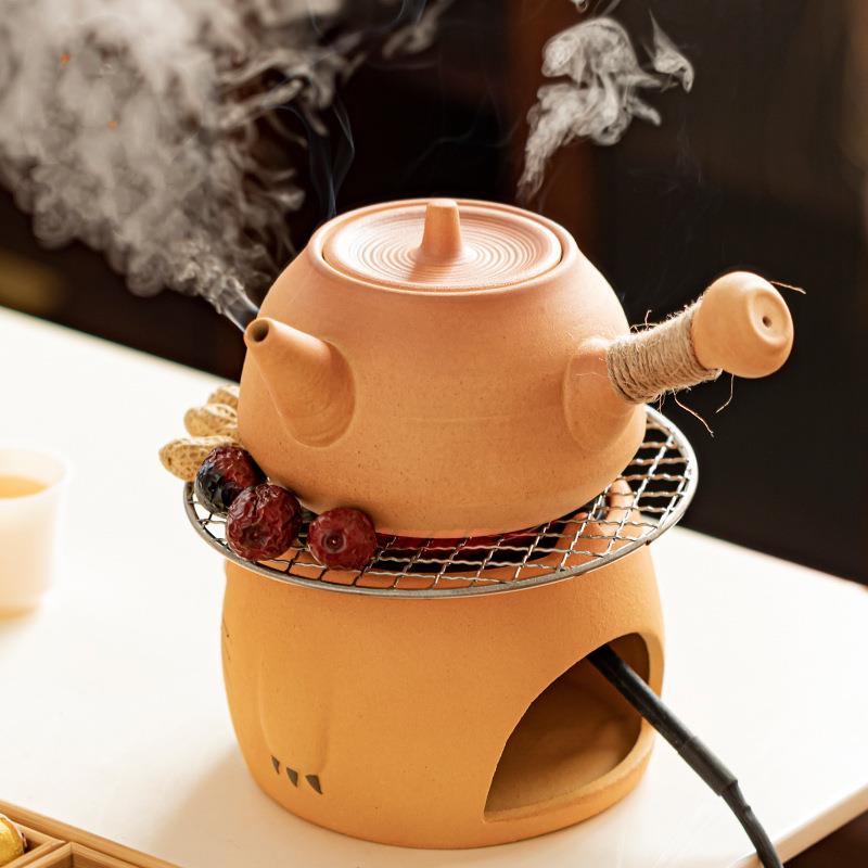 玩物尚置围炉煮茶电陶炉茶具套装家用室内烤奶茶罐陶瓷煮茶壶全套