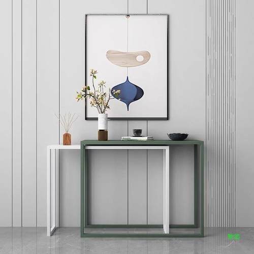 北欧现代简约轻奢置物窄长条案几靠墙入户客厅推拉吧台展示玄关桌