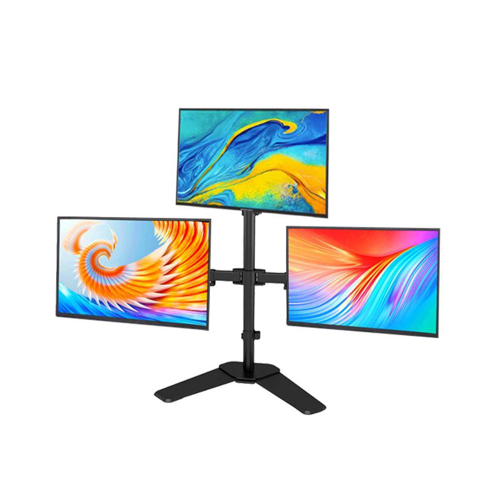 三屏显示器支架桌面升降双屏台式办公电脑底座支架 Monitor Mount