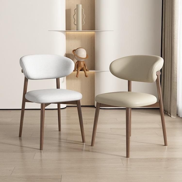 北欧现代简约实木餐椅家用实木椅子书桌椅意式轻奢设计师靠背椅