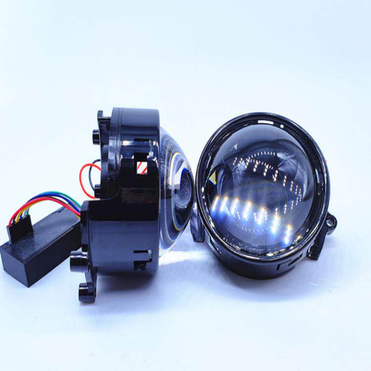 热销动态LED汽车大灯 恶魔眼 LED眼睛灯 大灯总成改装鹰眼灯