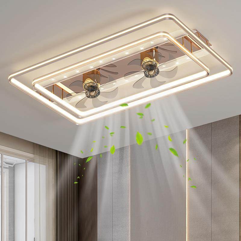 吸顶风扇灯客厅主灯2025现代轻奢家装餐厅大厅吊扇灯一体中山灯具