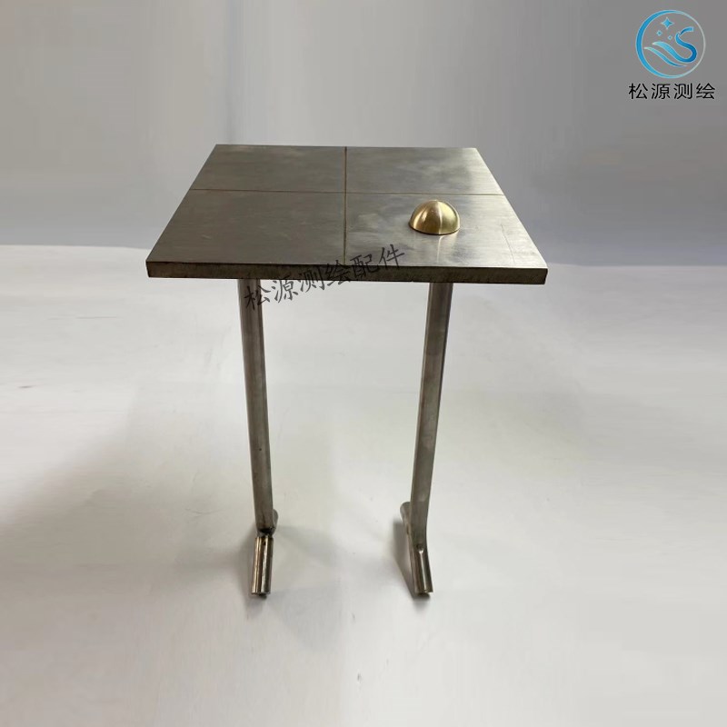 位移板沉降观测板不锈钢板带刻度线 线标板位移基点V水准点纯铜标