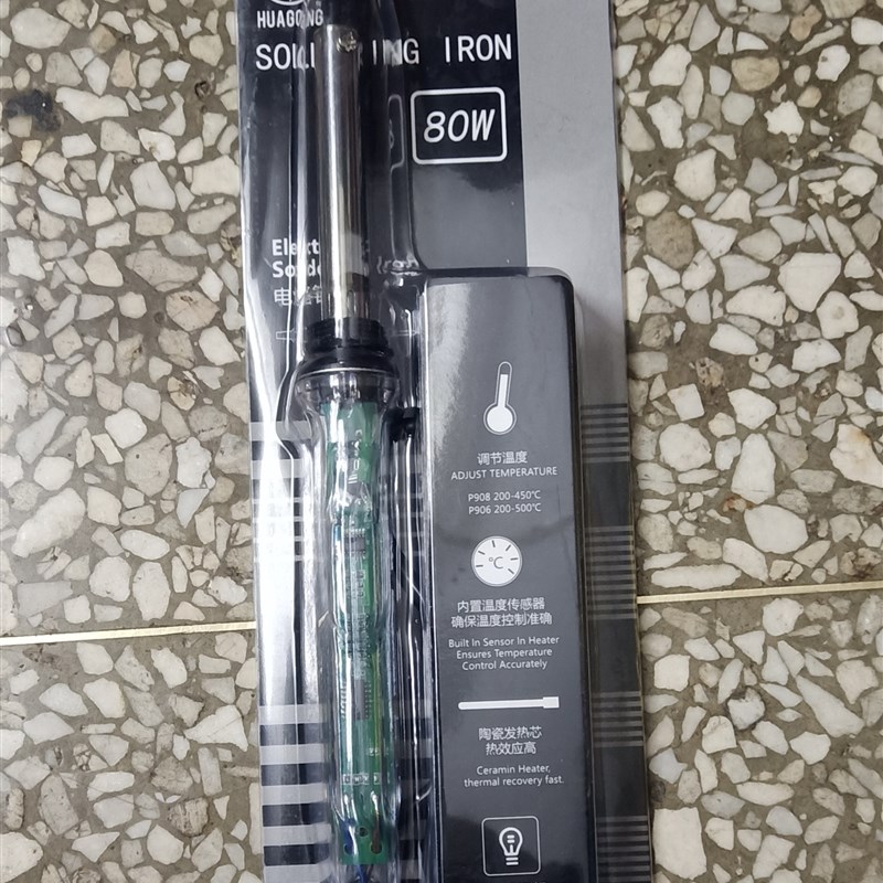 华工电烙铁60W80Wp数字显示调温烙铁无铅焊接进口发热丝环保材料