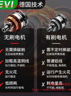 德国无刷电动扳手1200N大妞力汽修冲击扳手通用大艺48V88V84D电池