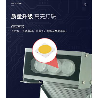 厂家直销6W9W12W16W18W户外防水LED双向拐角壁星光灯外壳套件