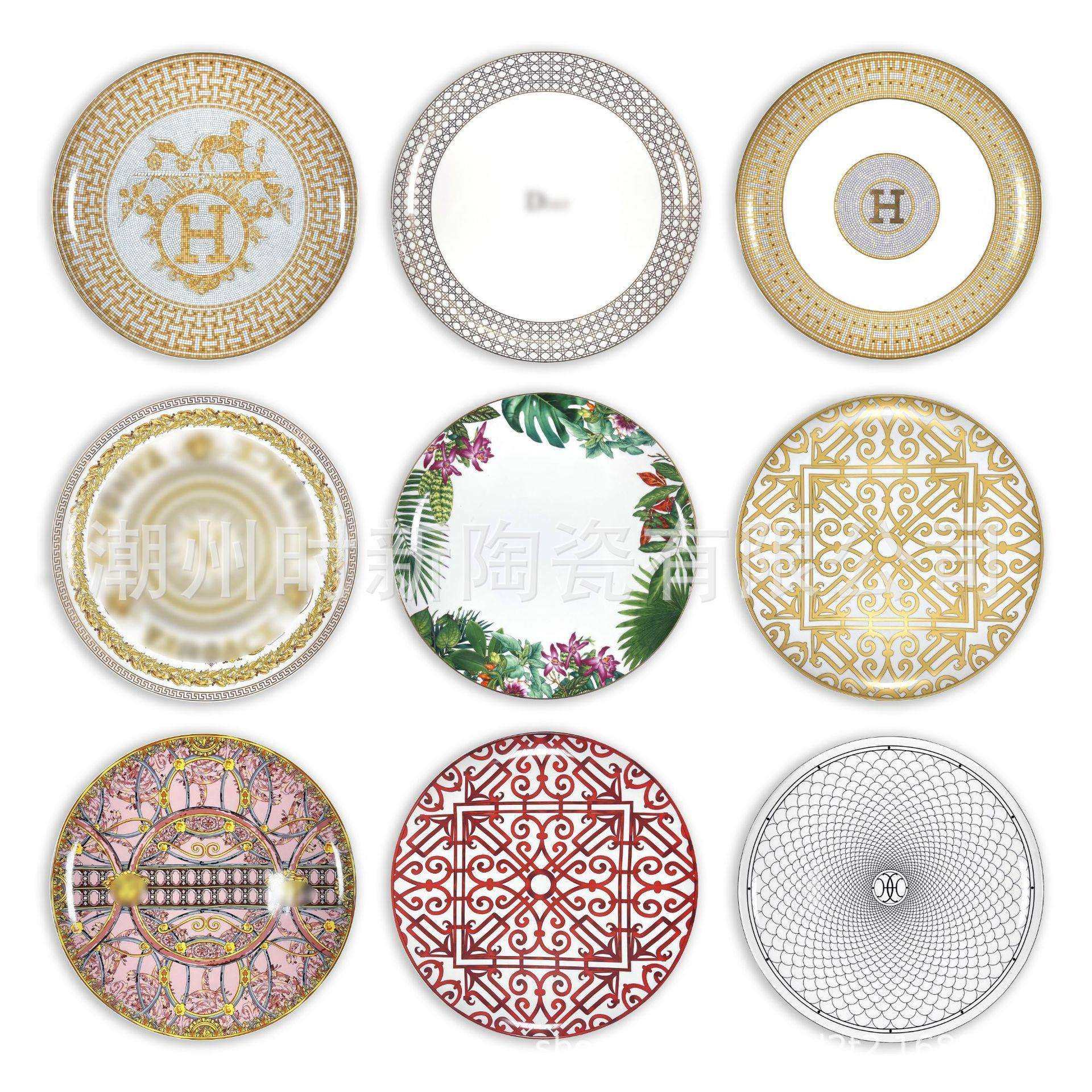 16寸40.6CM欧式骏马茶具托盘H家用客厅柜装饰特大盘金格银马拉车,电子元器件市场,其它元器件,淘宝优惠券,粉丝福利购,淘宝优惠卷