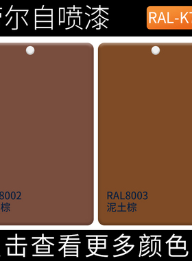 自喷漆RALe8002信号棕劳尔ral8003泥土棕色设备翻新金属防锈机柜