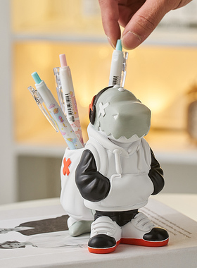 创意轻奢高级感恐k龙笔筒儿童男孩生日礼物六一儿童节学生桌面摆