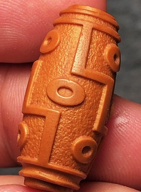 橄榄核雕刻 九眼天珠 单籽单z子单粒单核吊坠背云挂件文玩配饰