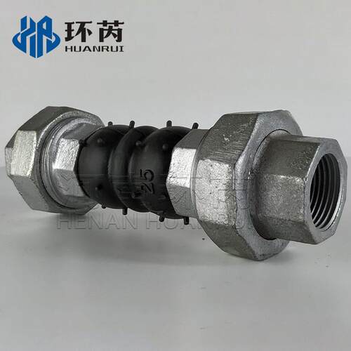 KST-L不锈钢内螺纹橡胶软接头 酸碱圆形内螺纹水暖风机软管现货