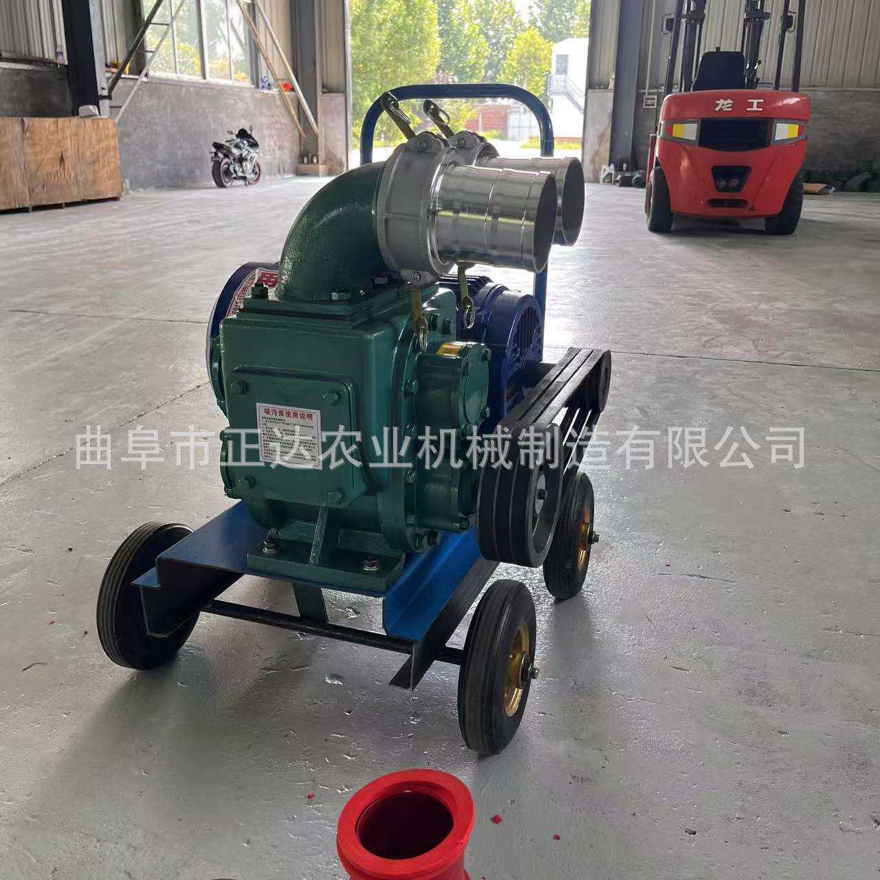 电机款3寸直吸直排抽污泵 下水道清理 柴油机移动款养殖抽粪泵