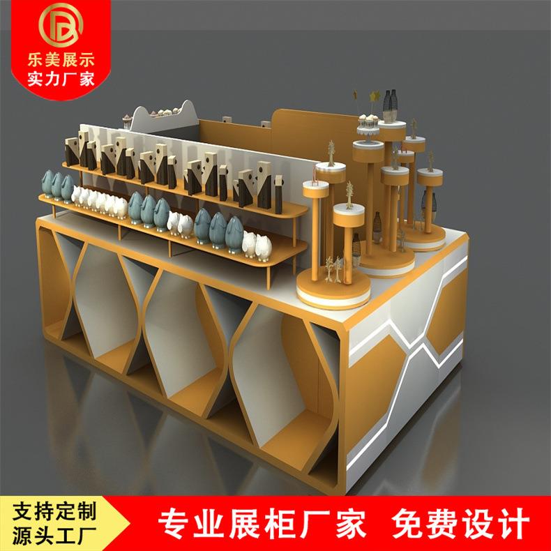 厂家直销商场百货超市展柜木质烤漆饰品食品干货展架货架实木