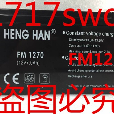 霍尔 干电池系列 FM1270 12V 7A 150*65*94 全新现货12v7.0ah电池
