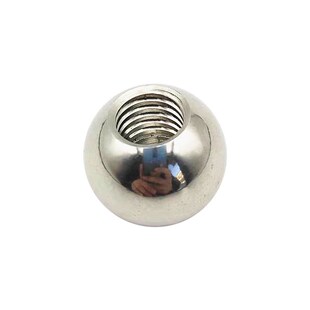 实心带孔不锈钢珠公制螺纹钢球M12打孔攻丝20mm25 30 35 40 50 60