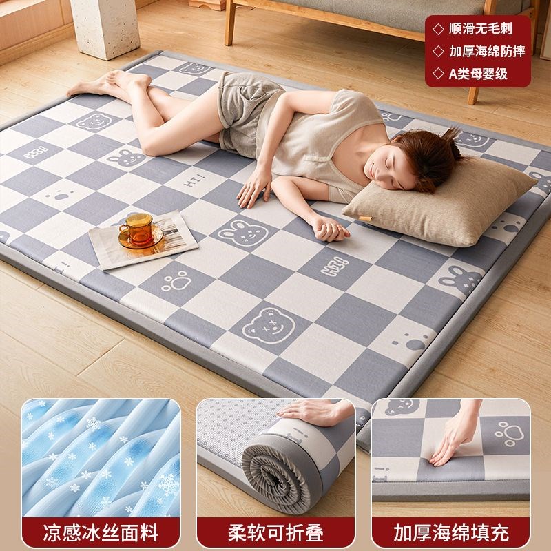 榻榻米地垫子打地铺炕垫t铺毯四季通用褥子软垫海绵垫床垫定 制