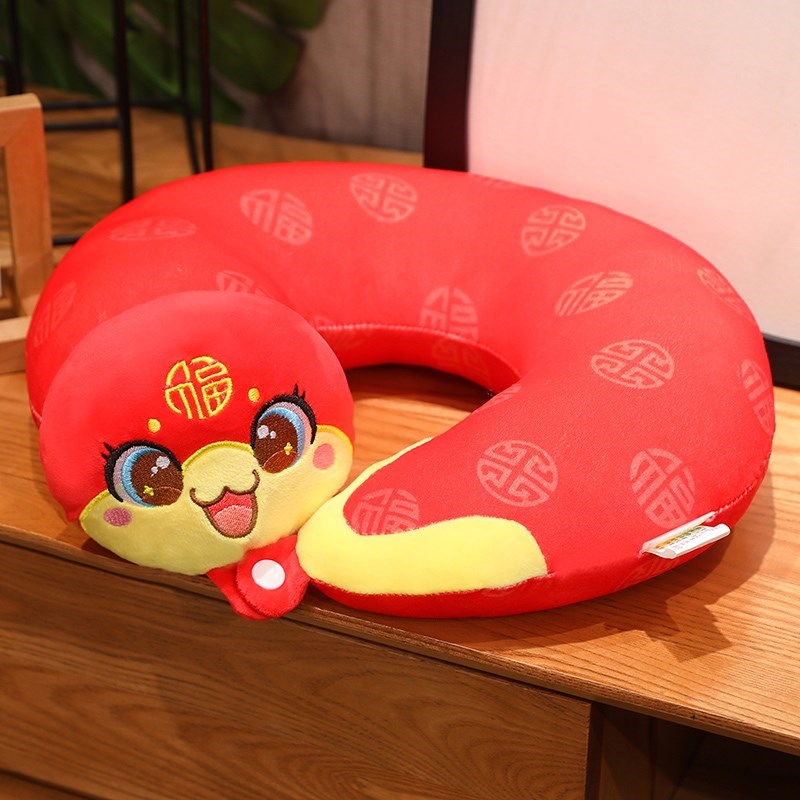 蛇年u型枕护颈k枕脖枕飞机枕脖子靠枕学生旅行睡W觉便携u形枕