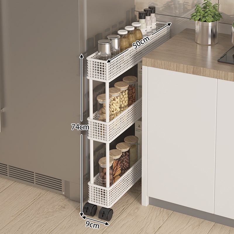 门后放什么?门后夹缝置物架卫生间缝超窄款收纳柜极X窄架子小推