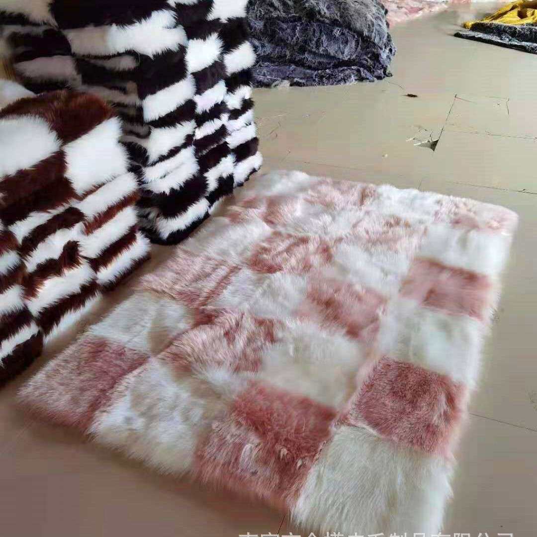 现代轻奢双色图案地毯客厅地毯卧室样板间地毯家用地毯可水洗