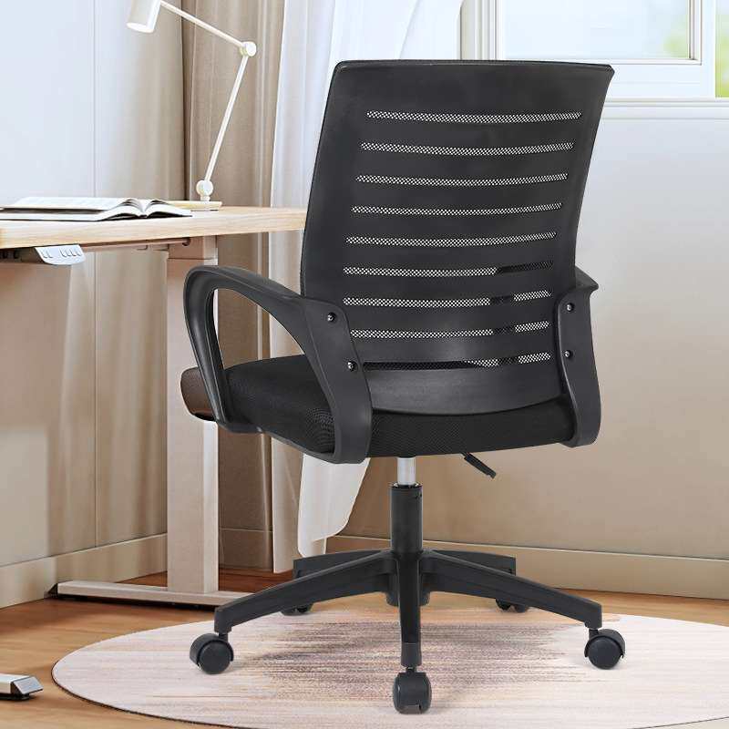 办公电脑椅子网布久坐舒适万向轮滑轮护腰脊椎会议椅加厚坐垫透气