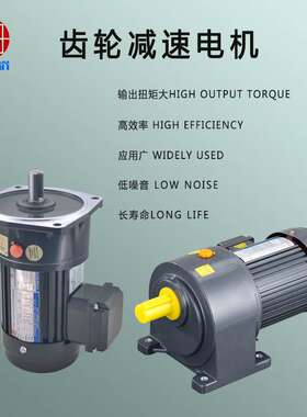 厂家供应自锁卧式齿轮减速马达,0.4KW齿轮减速机,CH40-400-500-S