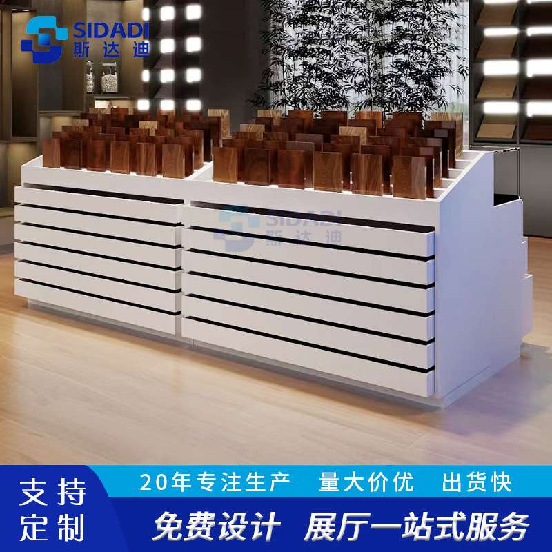 厂家直销XC027地板展示架可移动瓷砖展架多功能石材样品展示柜子