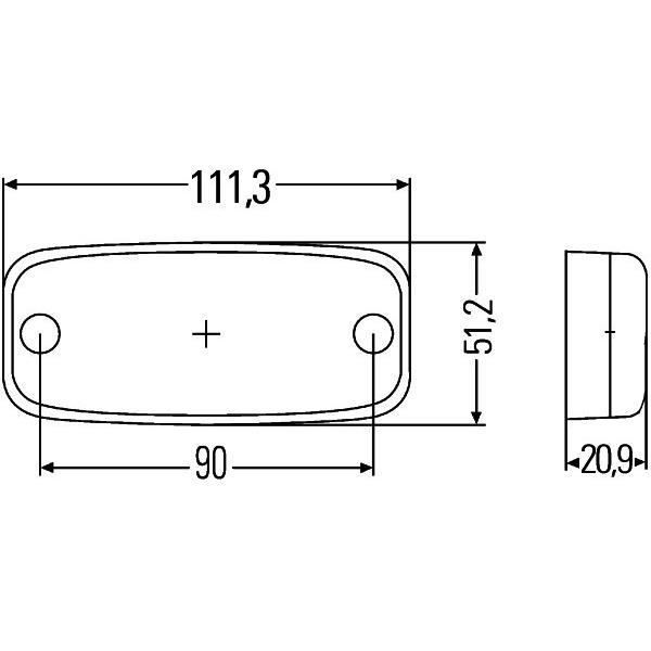 工程机械通用型LED 2TM 345 600-317尾灯、信号灯、侧边灯。