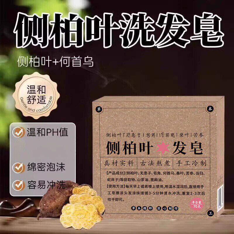 侧柏叶何首乌无患子皂角