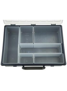 Raaco 6格零件盒塑料盒工具收纳盒 138611, 78mmx338mx261mm