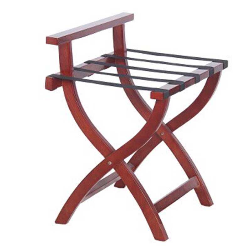 实木行李架 不锈钢置物架 托物架酒店客房行李架可拆折叠行李架