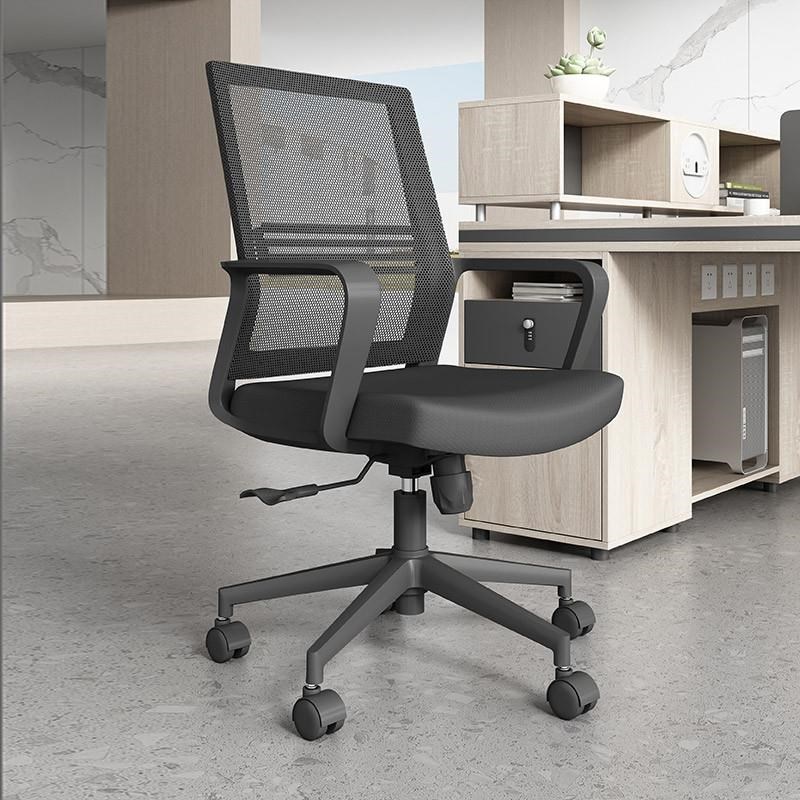 电脑椅家用升降职员办公人体工学转椅久坐舒适网布会议室座椅员工