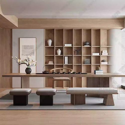 新中式茶室茶桌椅组合禅意功夫茶台现代简约家用办公室泡茶桌定制