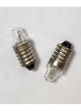 聚光灯泡E10螺口小灯泡2.2V0.25A手电筒灯泡 螺口小