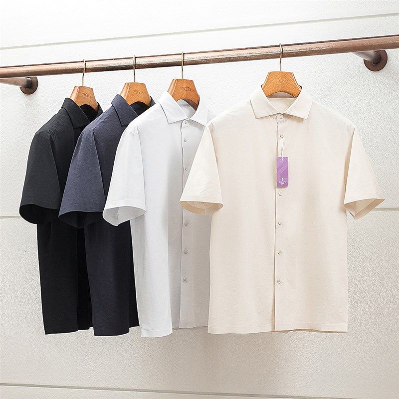 精致休闲 科技赋能 夏季男士户外超薄衬衫夏季男轻量速干短袖衬衫