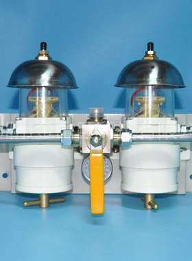 工程机械燃油水分离器新款500FG双联带表75500FGX10 75500FGX30