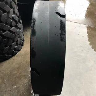 鲁飞光面压路机轮胎750-15 750-16工程胶轮压路机轮胎