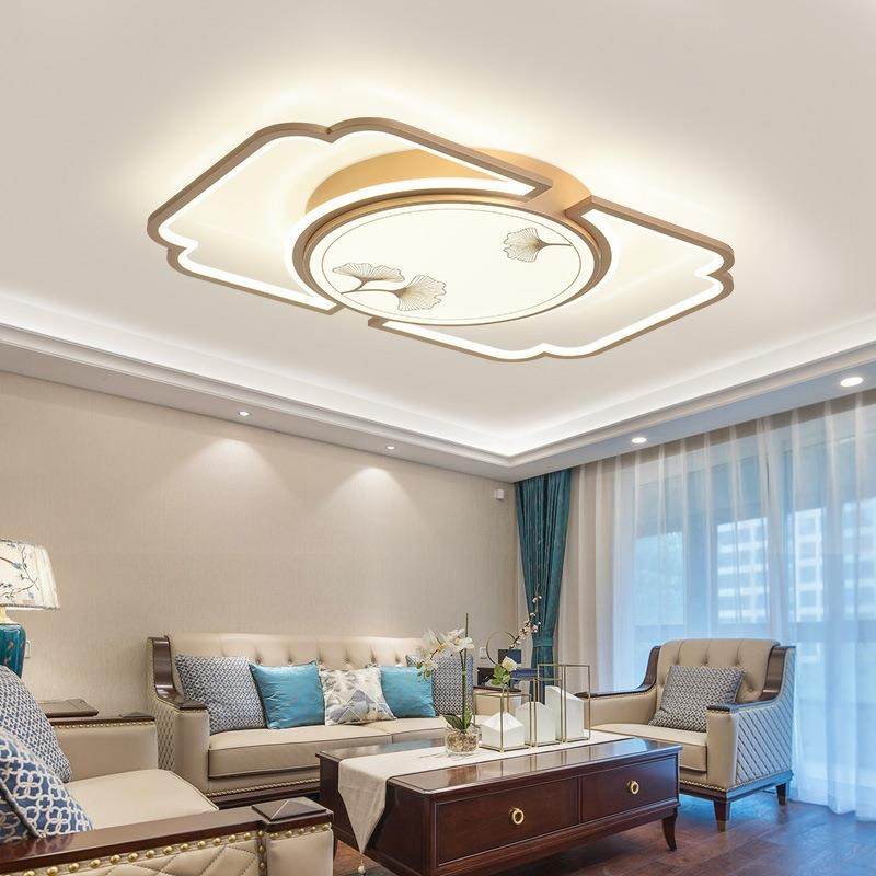 新中式铝材灯卧室房间简约现代简约家用灯具套餐吸顶灯新款客厅灯